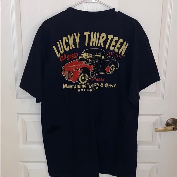 Harley Davidson Lucky 13 Old Speed T-shirt - Picture 1 of 2